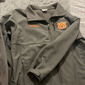 Columbia Gray Jacket with Auburn Logo